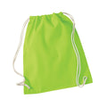 Lime - Front - Westford Mill Cotton Drawstring Bag