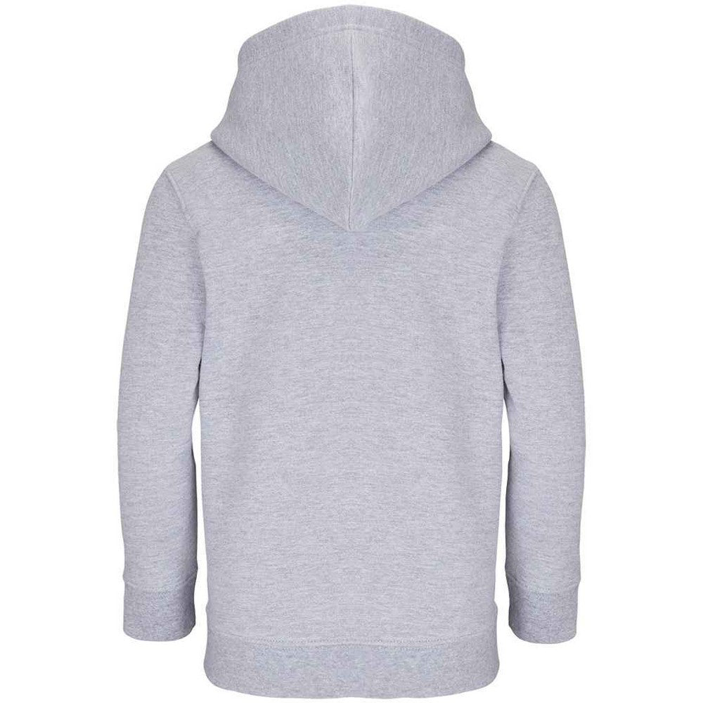 Grey Marl - Back - SOLS Childrens-Kids Condor Hoodie