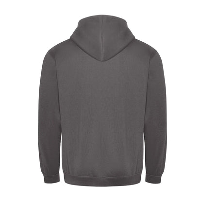 Charcoal - Back - PRO RTX Mens Full Zip Hoodie