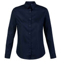 Night Blue - Front - NEOBLU Womens-Ladies Blaise Long-Sleeved Formal Shirt