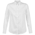Optic White - Front - NEOBLU Womens-Ladies Blaise Long-Sleeved Formal Shirt