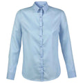 Soft Blue - Front - NEOBLU Womens-Ladies Blaise Long-Sleeved Formal Shirt
