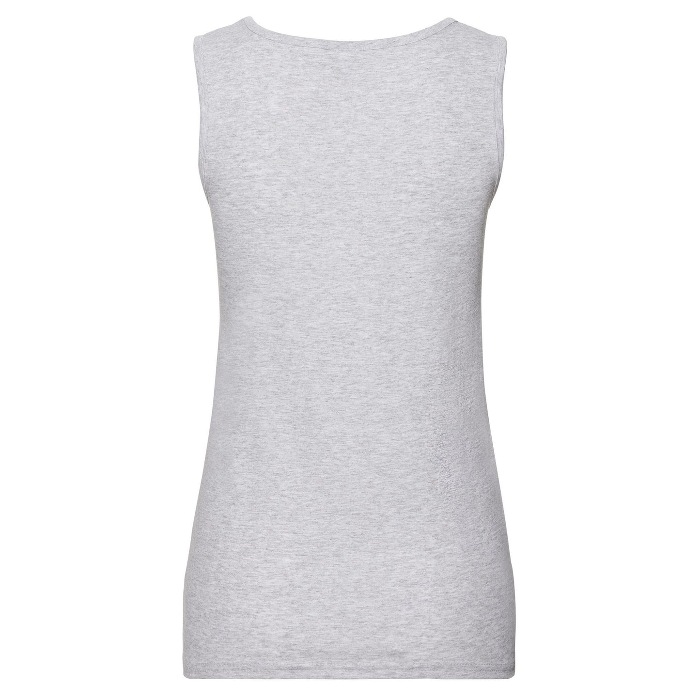 Heather Grey - Back - Fruit of the Loom Womens-Ladies Value Lady Fit Vest Top