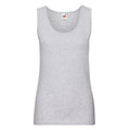 Heather Grey - Front - Fruit of the Loom Womens-Ladies Value Lady Fit Vest Top