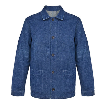 Stonewash Denim - Front - NEOBLU Unisex Adult Mael Utility Jacket