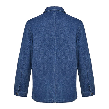 Stonewash Denim - Back - NEOBLU Unisex Adult Mael Utility Jacket