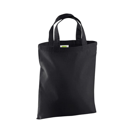 Black - Front - Westford Mill Mini Reusable Tote Bag