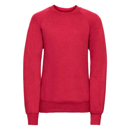 Classic Red - Front - Jerzees Schoolgear Childrens-Kids Raglan Sweatshirt