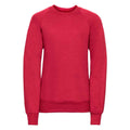 Classic Red - Front - Jerzees Schoolgear Childrens-Kids Raglan Sweatshirt