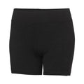 Jet Black - Front - AWDis Cool Womens-Ladies Girlie Training Shorts