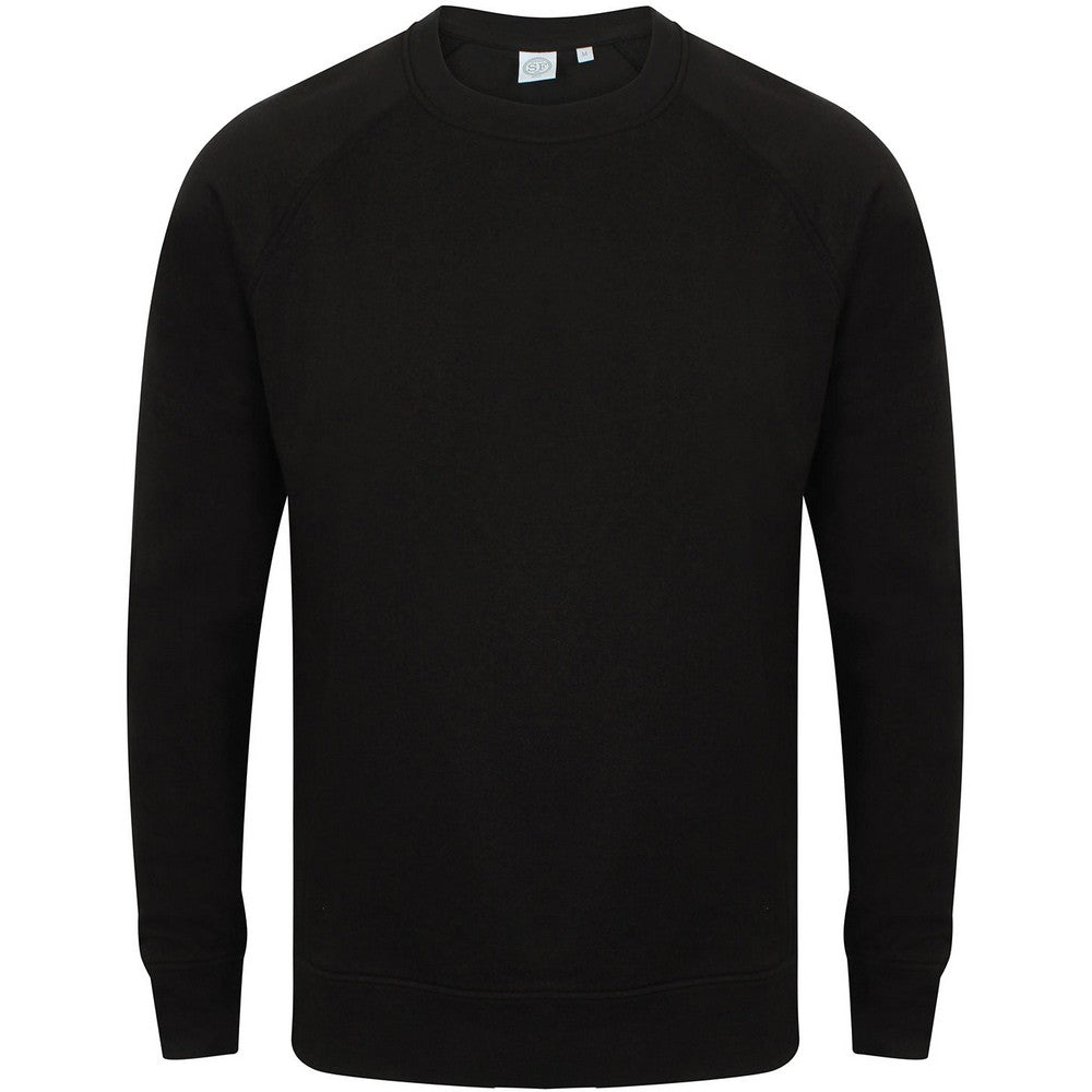 Black - Front - Skinni Fit Unisex Adult Slim Sweatshirt