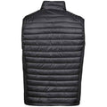 Black - Back - Tee Jays Mens Crossover Quilted Gilet