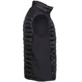 Black - Side - Tee Jays Mens Crossover Quilted Gilet