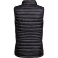 Black - Back - Tee Jays Womens-Ladies Crossover Quilted Gilet
