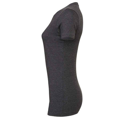 Dark Grey - Side - Bella + Canvas Womens-Ladies The Favourite Heather T-Shirt