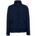 Deep Navy - Front - Fruit of the Loom Womens-Ladies Lady Fit Sweat Jacket