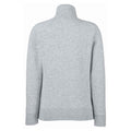 Heather Grey - Back - Fruit of the Loom Womens-Ladies Lady Fit Sweat Jacket
