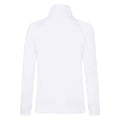 White - Back - Fruit of the Loom Womens-Ladies Lady Fit Sweat Jacket
