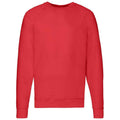 Red - Front - Fruit of the Loom Unisex Adult Lightweight Raglan Sweatshirt