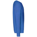 Royal Blue - Side - Fruit of the Loom Unisex Adult Lightweight Raglan Sweatshirt