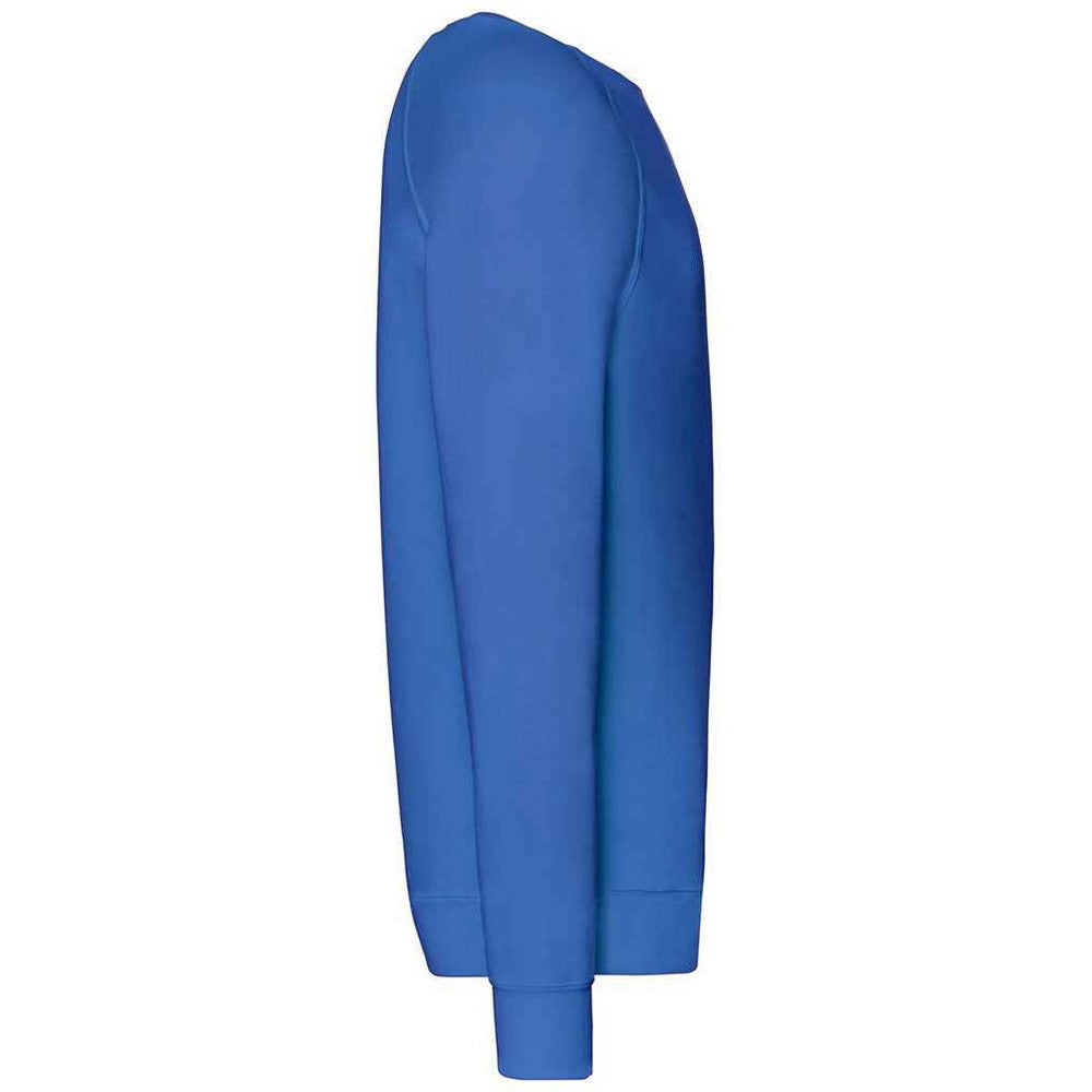 Royal Blue - Side - Fruit of the Loom Unisex Adult Lightweight Raglan Sweatshirt