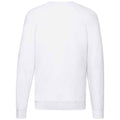 White - Back - Fruit of the Loom Unisex Adult Lightweight Raglan Sweatshirt