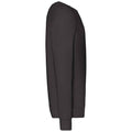 Black - Side - Fruit of the Loom Unisex Adult Lightweight Raglan Sweatshirt
