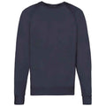 Deep Navy - Front - Fruit of the Loom Unisex Adult Lightweight Raglan Sweatshirt