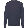 Deep Navy - Back - Fruit of the Loom Unisex Adult Lightweight Raglan Sweatshirt