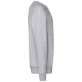 Heather Grey - Side - Fruit of the Loom Unisex Adult Lightweight Raglan Sweatshirt