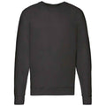 Black - Front - Fruit of the Loom Unisex Adult Lightweight Raglan Sweatshirt