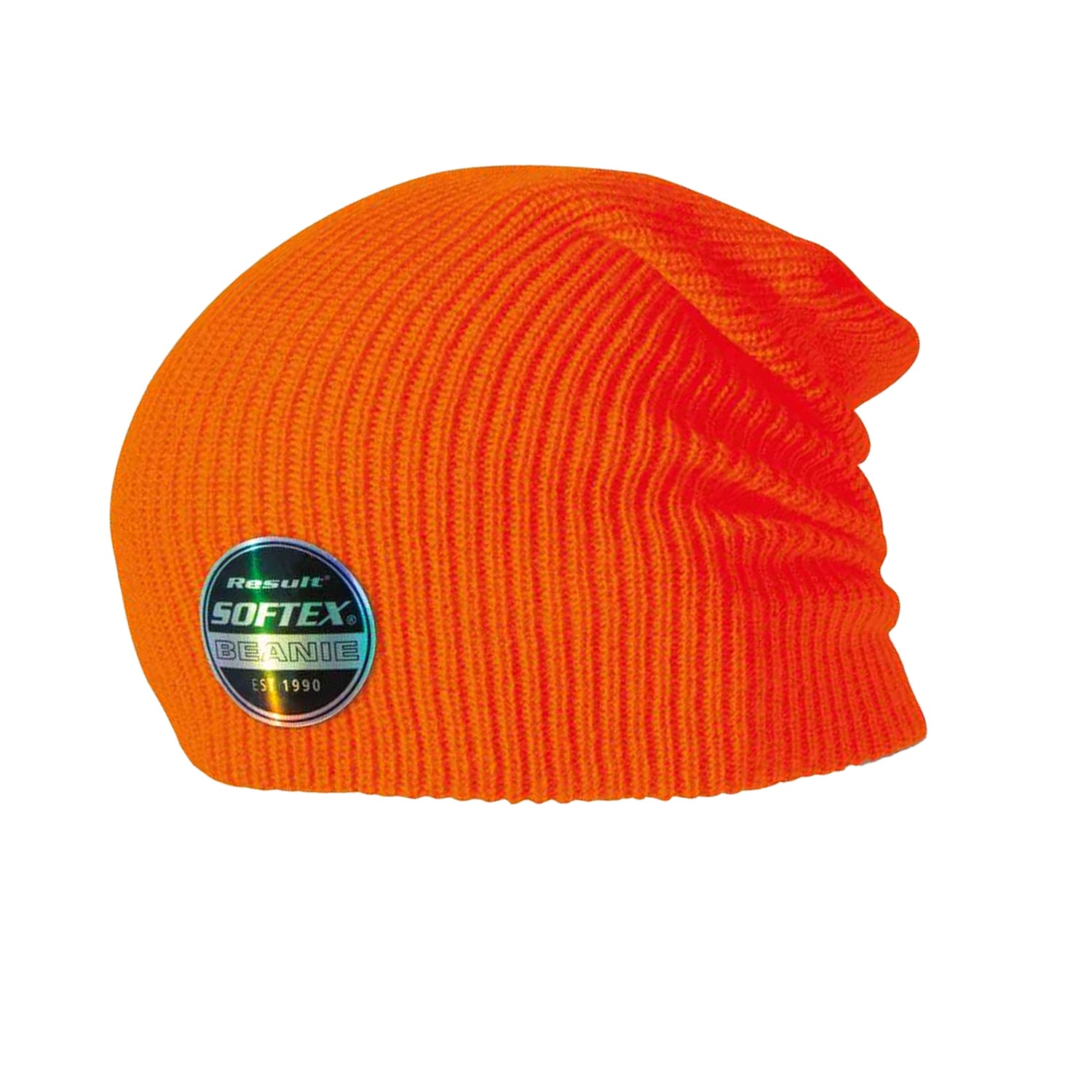 Fluorescent Orange - Back - Result Core Unisex Adult Softex Beanie