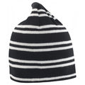 Black-White - Front - Result Unisex Adult Team Reversible Beanie