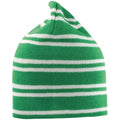 Kelly Green-White - Front - Result Unisex Adult Team Reversible Beanie