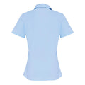 Pale Blue - Back - Premier Womens-Ladies Stretch Short-Sleeved Formal Shirt