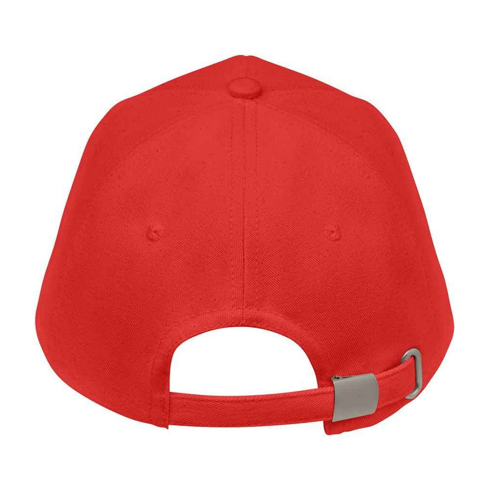 Red - Back - SOLS Unisex Adult Seoul Baseball Cap