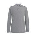 Grey Marl - Front - Brook Taverner Mens Frederick Long-Sleeved Polo Shirt