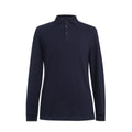 Navy - Front - Brook Taverner Mens Frederick Long-Sleeved Polo Shirt