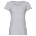 Heather Grey - Front - Fruit of the Loom Womens-Ladies Original Heather Lady Fit T-Shirt