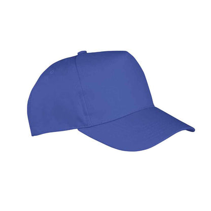 Royal Blue - Back - Result Headwear Childrens-Kids Boston 5 Panel Baseball Cap