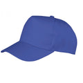 Royal Blue - Front - Result Headwear Childrens-Kids Boston 5 Panel Baseball Cap