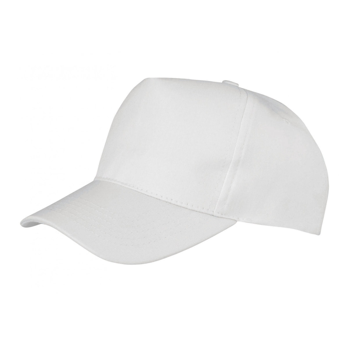 White - Front - Result Headwear Childrens-Kids Boston 5 Panel Baseball Cap
