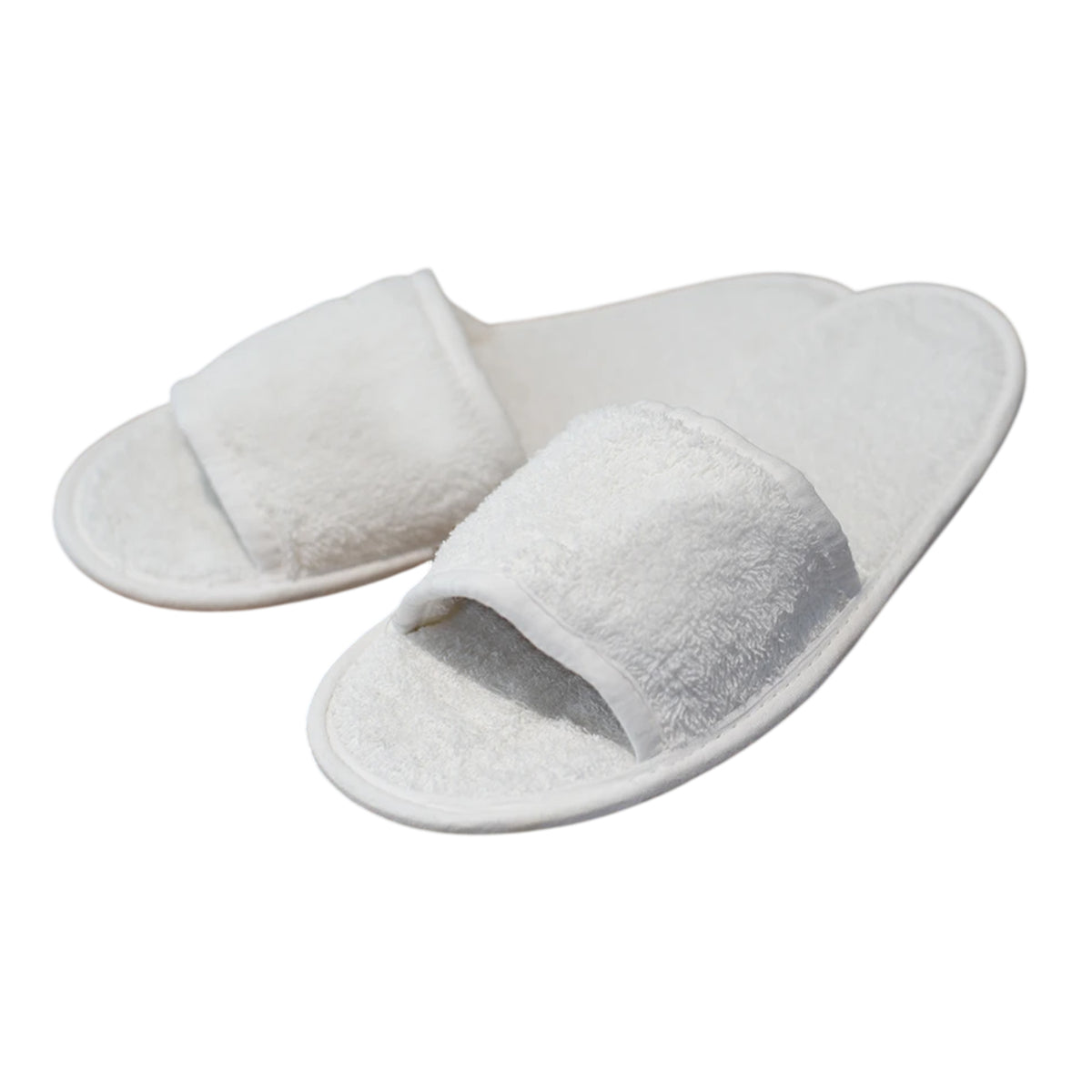 White - Back - Towel City Unisex Adult Classic Terrycloth Slippers