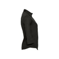 Black - Side - Russell Collection Womens-Ladies Easy-Care Fitted 3-4 Sleeve Formal Shirt
