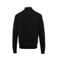Black - Back - Premier Mens Zip Neck Sweatshirt