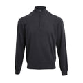 Charcoal - Front - Premier Mens Zip Neck Sweatshirt