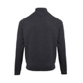 Charcoal - Back - Premier Mens Zip Neck Sweatshirt