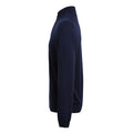 Navy - Side - Premier Mens Zip Neck Sweatshirt