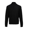 Black - Front - Premier Mens Zip Neck Sweatshirt