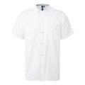 White - Front - Premier Unisex Adult Recyclight Short-Sleeved Chef Shirt